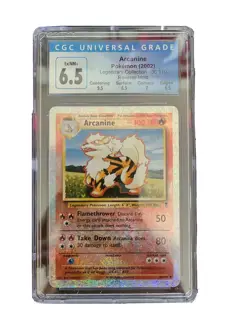 Pokemon Arcanine 36/110 Legendary Collection Reverse Holo CGC 6.5 Subgrade - Image 1