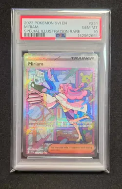 Pokemon Miriam Special Illustration Rare Holo SV01 251/198 PSA 10 English - Image 1