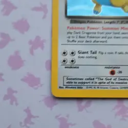 Pokemon TCG Dark Dragonite Team Rocket Holo Rare Unlimited 5/82 70HP 2000 - Image 4