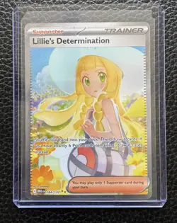 Pokemon TCG Lillie’s Determination 184/132 Secret Rare Mega Evolution NM - Image 1