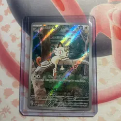 Meowth 106/094 Full Art Illustration Rare Mega Evolution Phantasmal Flames NM - Image 1