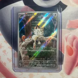 Meowth 106/094 Full Art Illustration Rare Mega Evolution Phantasmal Flames NM - Image 2