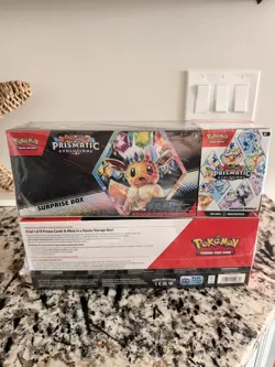 Pokemon Prismatic Evolutions Surprise Box + Booster Bundle Sealed Lot of 2 - Image 1