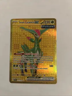 Pokemon Iron Leaves ex 213/162 SV05 Temporal Forces Hyper Rare Full Art Holo TCG - Image 1