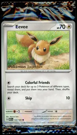 Eevee 133/165 Pokemon Together Stamped Promo NM SEALED - Image 1