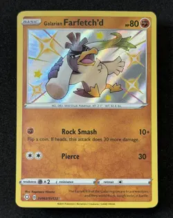 2021 TCG Pokemon #SV063/SV122 Galarian Farfetch'd Holo Shining Fates Shiny Vault - Image 2