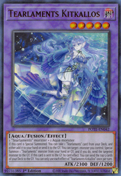 YUGIOH TEARLAMENTS KITKALLOS ULTRA RARE POTE-EN042 NEAR MINT - Image 1
