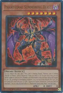 Yugioh! Phantasmal Summoning Beast - MP25-EN156 - Ultra Rare - 1st Edition Near - Image 1