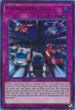 Yugioh! LP Emergeroid Call - LEDU-EN032 - Ultra Rare - 1st Edition Lightly Playe - Image 1