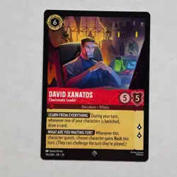 David Xanatos 116/204 Disney Lorcana Whispers in the Well Regular Super Rare NM - Image 1