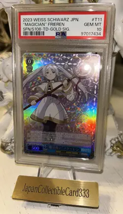 PSA 10 Weiss Schwarz Magician Frieren SP Signature Beyond Journey's End Japanese - Image 1