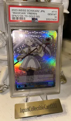 PSA 10 Weiss Schwarz Magician Frieren SP Signature Beyond Journey's End Japanese - Image 2