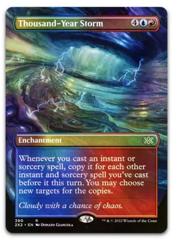 Thousand-Year Storm (Borderless) #390 (Foil) NM Double Masters 2022 Magic MTG - Image 1