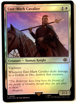 MTG East-Mark Cavalier The Lord of the Rings 0009 FOIL, Pack Fresh! - Image 1