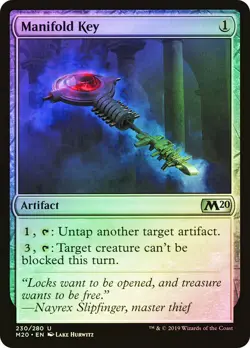 MTG FOIL Manifold Key - Core Set 2020 #230 - Image 1