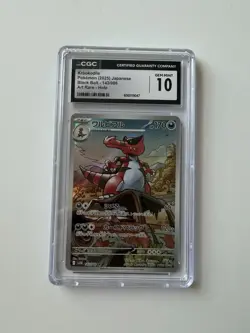 Pokemon CGC 10 Gem Mint Black Bolt Krookodile 143/086 Illustration Rare - Image 1