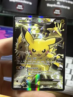 #2 Pikachu EX XY124 Black Star Promo XY 2016 Full Art Holo Pokemon Card TCG - Image 3