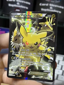 #2 Pikachu EX XY124 Black Star Promo XY 2016 Full Art Holo Pokemon Card TCG - Image 4