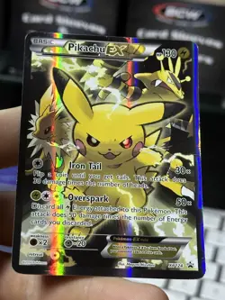 #2 Pikachu EX XY124 Black Star Promo XY 2016 Full Art Holo Pokemon Card TCG - Image 5