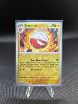 Pokemon TCG S&V 151 Dotted Line Print Error Electrode #101/165 Reverse Holo Rare - Image 1