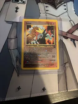 Entei #34 Black Star Movie Promo Pokemon TCG Reverse Holo Card WOTC LP - Image 1