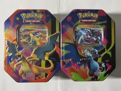 Pokemon Mega Charizard 2026 Sealed Tin - Lot Of 2 - Image 1