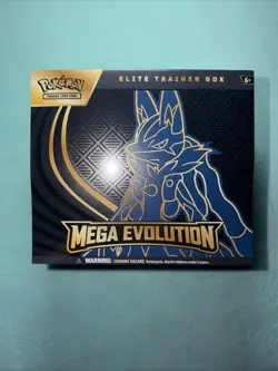 Pokemon TCG Mega Evolution Elite Trainer Box ETB Lucario New Factory Sealed - Image 1