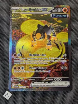 Iron Boulder ex 207/162 - Temporal Forces Special Illustration Rare Pokemon NM - Image 1