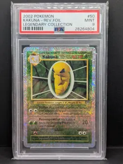 Kakuna 50/110 Legendary Collection Reverse Holo Rare Pokemon TCG PSA 9 - Image 1