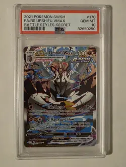 Urshifu VMAX PSA 10 Battle Styles 170/163 Alt Art 2021 English Pokemon Card - Image 1