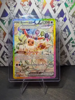 Pokemon Prismatic Evolutions - 167/131 Eevee ex - SIR - NM/M - Image 1