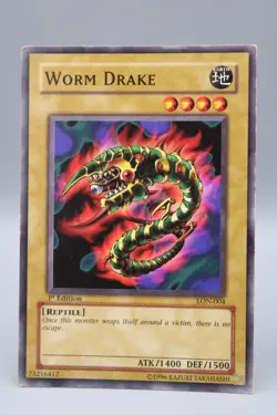 Yu-Gi-Oh! Worm Drake 1st Edition LON-004 - Image 2