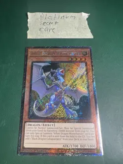 Yugioh White Dragon Wyverburster - RA04-EN203 Platinum Secret Rare - Image 1