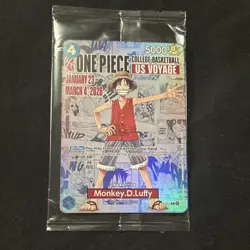Bandai Namco One Piece CCG US Voyage Promo Holo Monkey.D.Luffy 5000 Power - Image 1