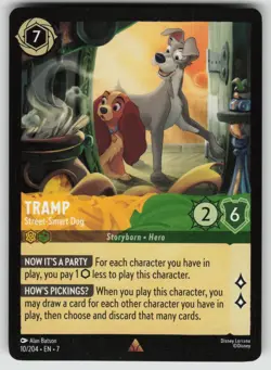 Tramp - Street-Smart Dog Rare Archazia's Island 10/204 Disney Lorcana - Image 1