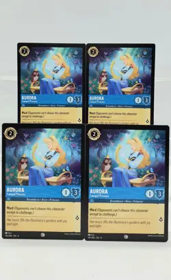 Disney Lorcana Aurora - Tranquil Princess 141/204 Ursula's Return - 4 Cards - Image 1