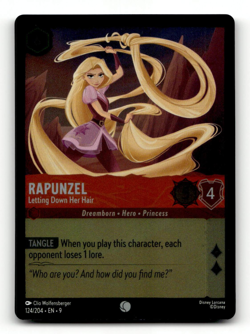 COLD FOIL - Disney Lorcana Rapunzel - Letting Down Her Hair 124/204 - Fabled - Image 1
