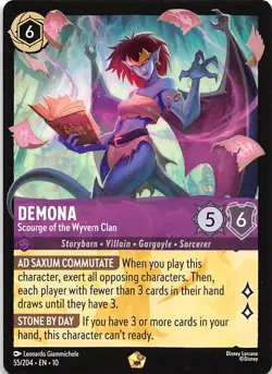 Demona Scourge of the Wyvern Clan 55/204 Whispers in the Well Disney Lorcana - Image 1