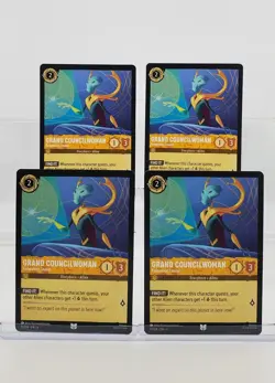 Disney Lorcana Grand Councilwoman - Federation Leader 17/204 Azurite Sea 4 Cards - Image 1