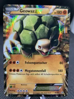 Geowaz EX 46/83 Generationen Deutsch/German Pokemon Karte Golem Card Holo Rare - Image 1