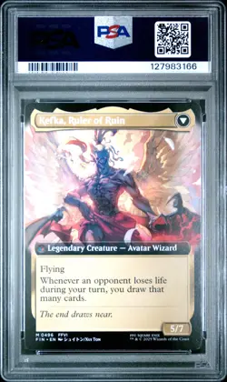2025 MTG FINAL FANTASY #0496 KEFKA, COURT MAGE/KEFKA, RULER OF RUIN PSA 10 - Image 2