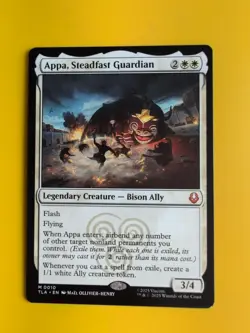 appa, Steadfast Guardian Mythic. TLA Bison ally Magic the Gathering Card. - Image 1