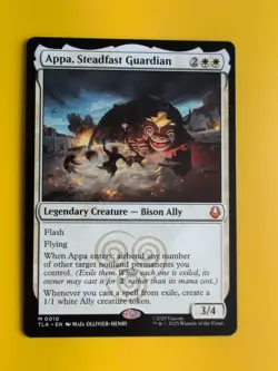 appa, Steadfast Guardian Mythic. TLA Bison ally Magic the Gathering Card. - Image 2