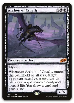 Archon of Cruelty (Showcase) #342 (NM) Modern Horizons 2 MH2 Magic MTG - Image 1