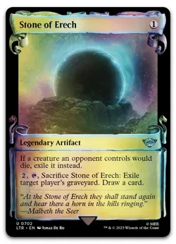 Stone of Erech (Showcase Scrolls) #702 (Foil) NM Lord of the Rings LTR Magic MTG - Image 1