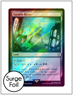 1x Sunken Ruins, Surge Foil, Final Fantasy, Magic MTG NM - Image 1