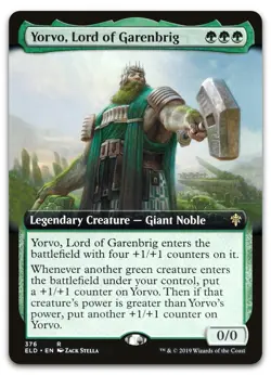 Yorvo, Lord of Garenbrig (Extended Art) #376 NM Throne of Eldraine ELD Magic MTG - Image 1