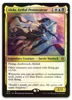Alela, Artful Provocateur #324 (Foil) (LP) Throne of Eldraine ELD Magic MTG - Image 1