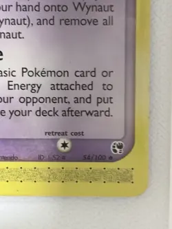 Pokemon Wynaut EX Sandstorm 54/100 50 HP Uncommon Regular Nintendo Card - Image 5