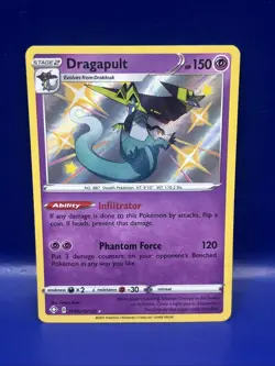 Pokemon TCG Dragapult Shining Fates SV062/SV122 Shiny Rare Card - Image 1